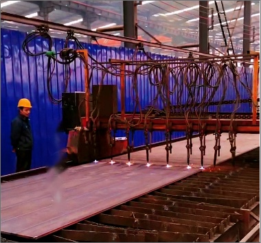 甘肃庆城钢结构车间数控等离子切割机